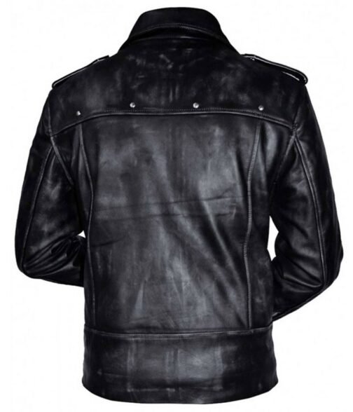 A Long Way Down Aaron Paul Biker Leather Jacket - Image 3