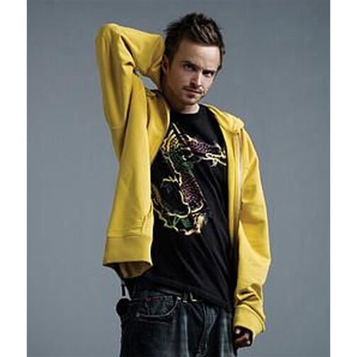 Aaron Paul Breaking Bad Yellow Hoodie - Image 4