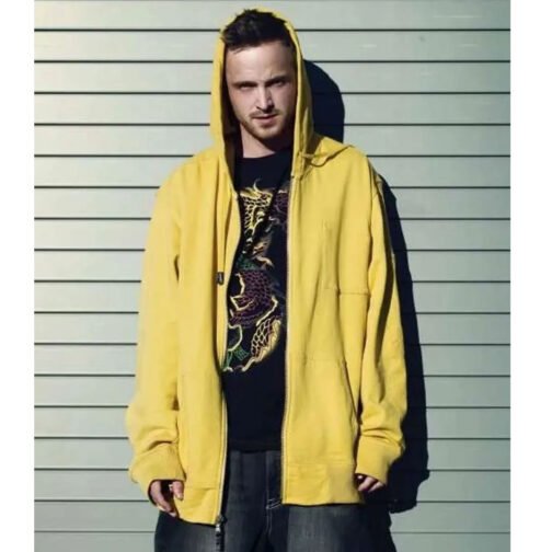 Aaron Paul Breaking Bad Yellow Hoodie - Image 2