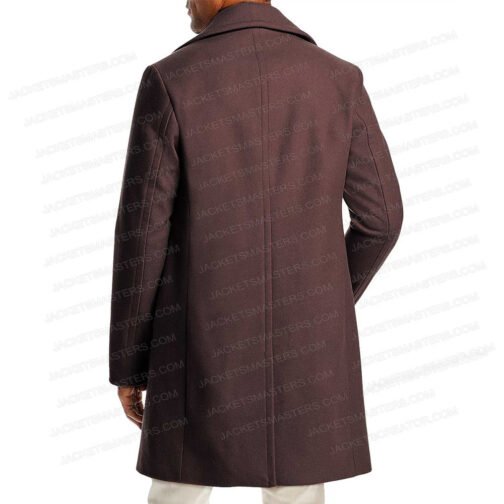 Peaky Blinders Aidan Gillen Brown Wool Coat - Image 3