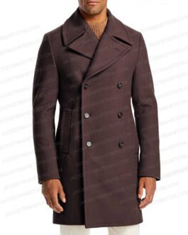 Peaky Blinders Aidan Gillen Brown Wool Coat