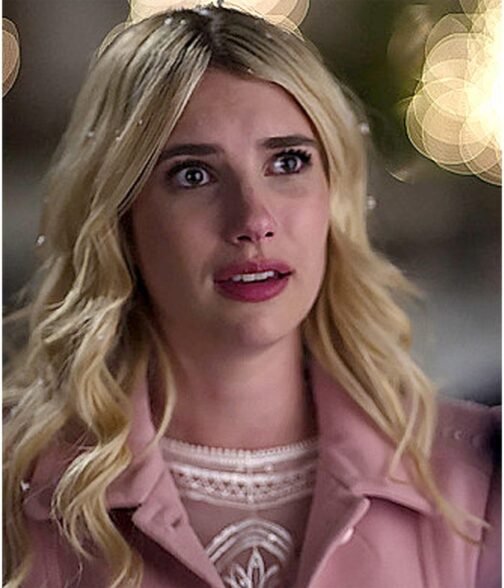 Emma Roberts About Fate Pink Coat - Image 2
