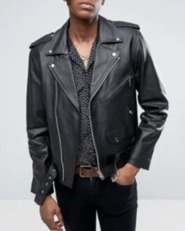 Ace of Spades Black Leather Jacket