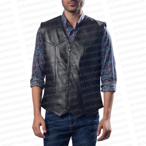 Aces & Eights Total Nonstop Leather Vest - Image 4