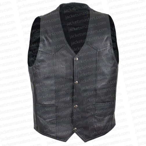 Aces & Eights Total Nonstop Leather Vest - Image 2
