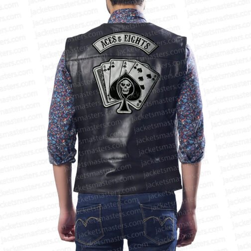 Aces & Eights Total Nonstop Leather Vest - Image 3