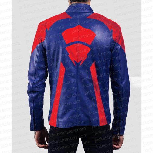 Miguel O’Hara Spider Man Across The Spider-Verse Leather Jacket - Image 3