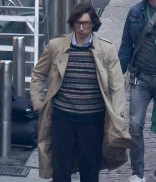 Adam Driver House of Gucci Double Breasted Coat - Image 5
