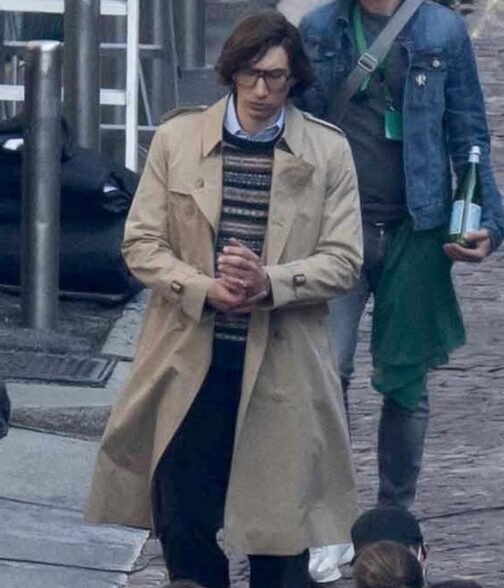 Adam Driver House of Gucci Double Breasted Coat - Image 4