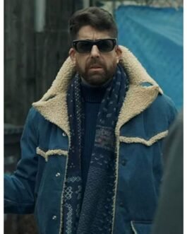 The Equalizer Season 2 Adam Goldberg Denim Shearling Jacket