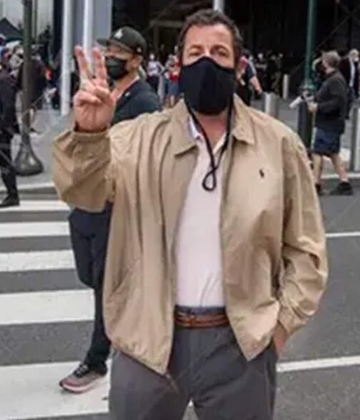Adam Sandler Hustle Beige Cotton Jacket - Image 13