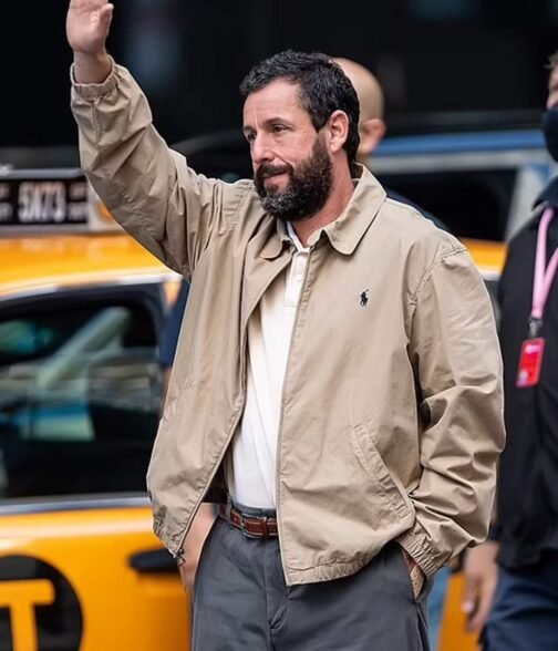 Adam Sandler Hustle Beige Cotton Jacket - Image 14