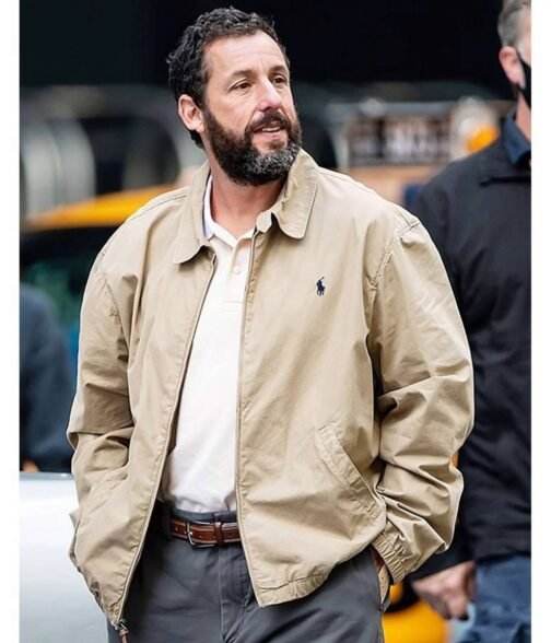 Adam Sandler Hustle Beige Cotton Jacket - Image 2