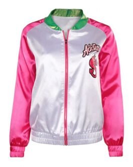 Zombies 3 Meg Donnelly Pink and White Satin Jacket