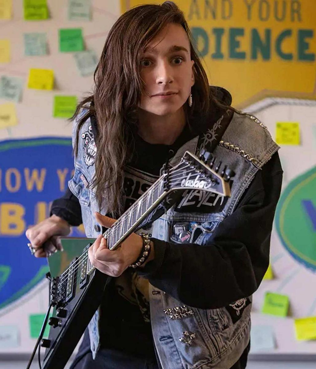 Metal Lords Adrian Greensmith Denim Studded Vest - Image 6