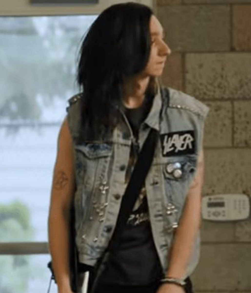 Metal Lords Adrian Greensmith Denim Studded Vest - Image 3