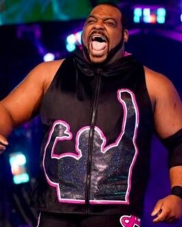 AEW Keith Lee Black Satin Vest