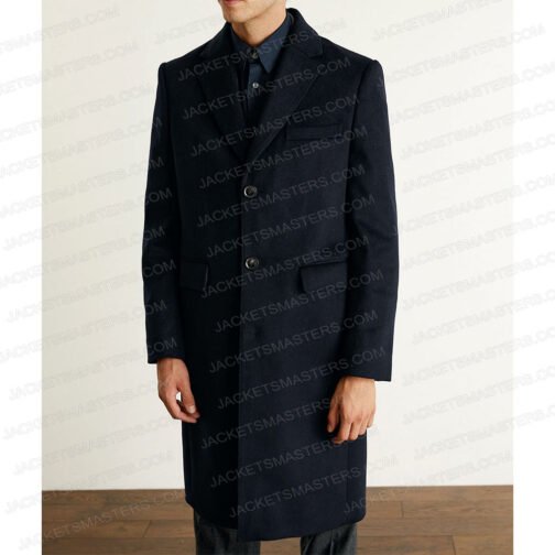 Blood & Treasure Michael James Shaw Black Coat - Image 5