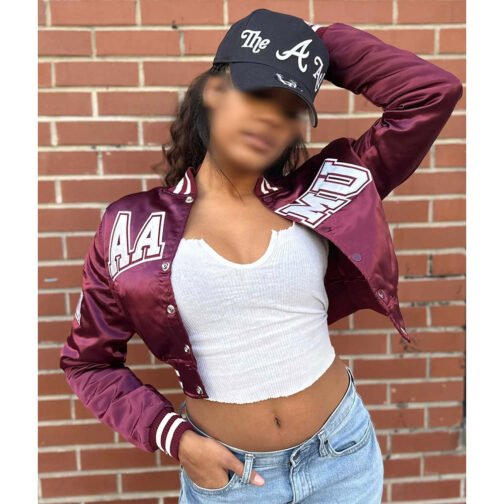 Women’s Alabama A&M University Satin Jacket - Image 3