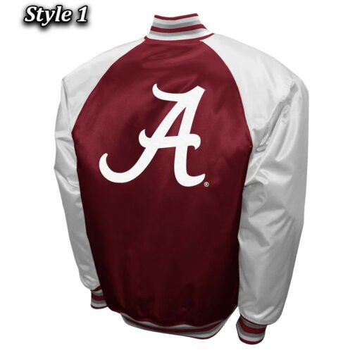 Alabama Crimson The Game Crimson Satin Jacket - Image 3