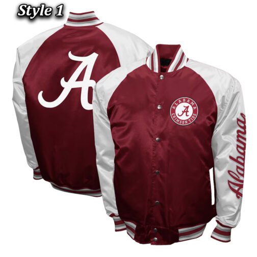 Alabama Crimson The Game Crimson Satin Jacket - Image 5
