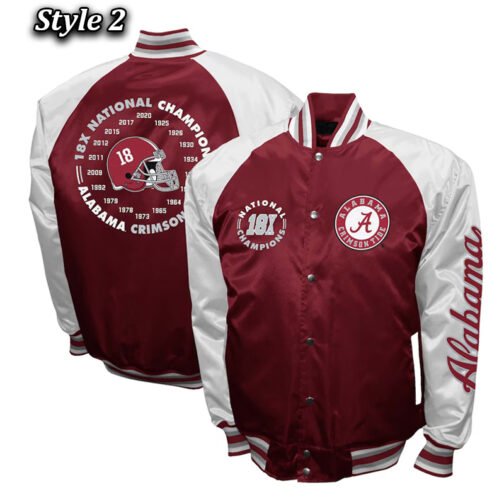 Alabama Crimson The Game Crimson Satin Jacket - Image 6
