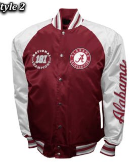 Alabama Crimson The Game Crimson Satin Jacket