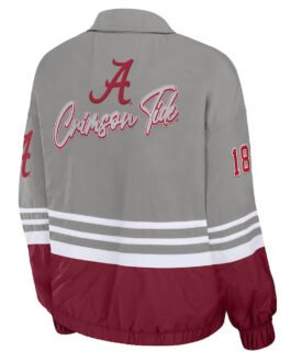 Alabama Crimson Throwback Windbreaker Jacket