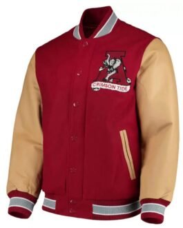Alabama Crimson Tide Red Letterman Jacket