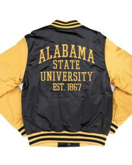Alabama State Hornets Black and Gold Jacket