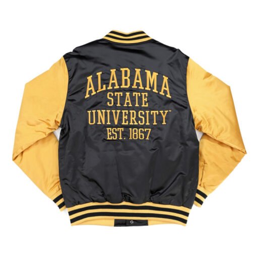 Alabama State Hornets Black and Gold Jacket - Image 2