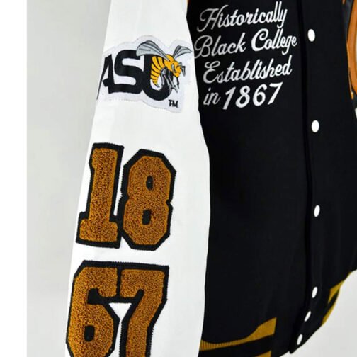 Alabama State University Motto 2.0 Letterman Jacket - Image 3