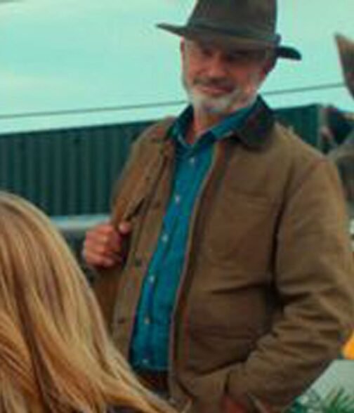 Sam Neill Jurassic World Dominion Brown Jacket - Image 4