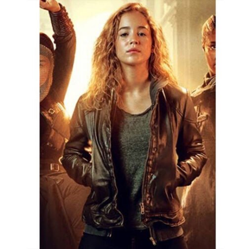 Alba Baptista Warrior Nun Season 2 Black Leather Jacket - Image 3
