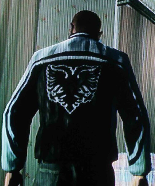 Albanian Mob GTA 4 Bomber Leather Jacket - Image 8