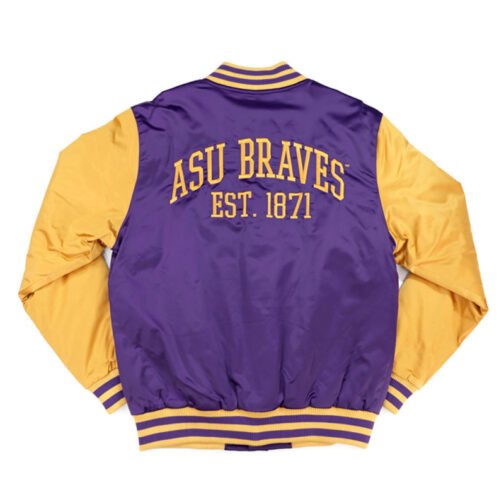 Alcorn State Braves Purple and Gold Jacket - Image 2