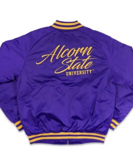Alcorn State University Purple Baseball Jacket