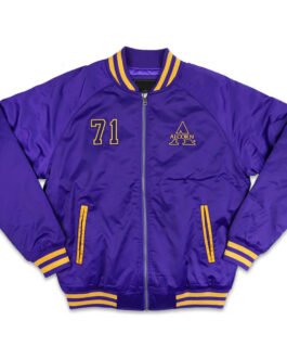 Alcorn State University Purple Baseball Jacket