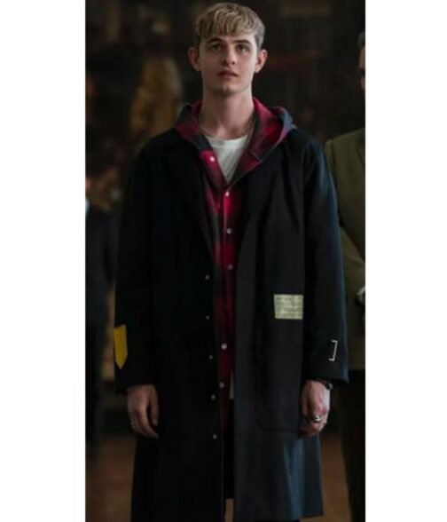 Otto Farrant Alex Rider Season 02 Black Coat - Image 4