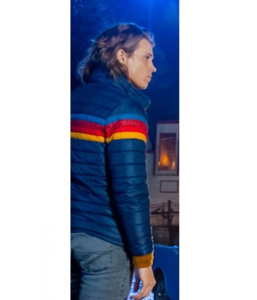 Nancy Drew Alex Saxon Blue Puffer Jacket - Image 6