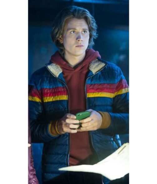 Nancy Drew Alex Saxon Blue Puffer Jacket - Image 7