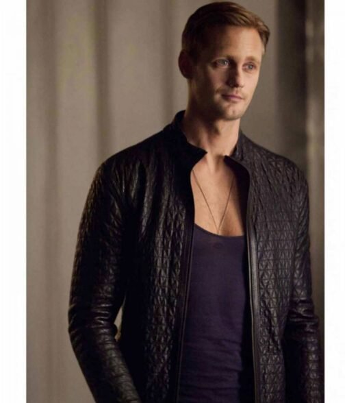 Alexander Skarsgard True Blood Quilted Leather Jacket - Image 2
