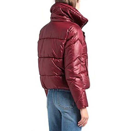 Ridley Alexandra Hannant Puffer Burgundy Jacket - Image 3