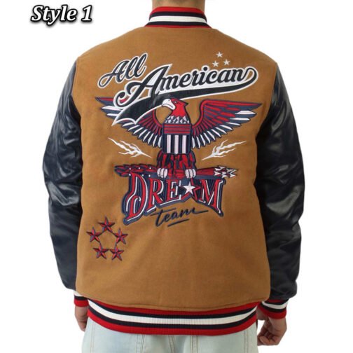 All American Dream Team Superstar Varsity Jacket - Image 3
