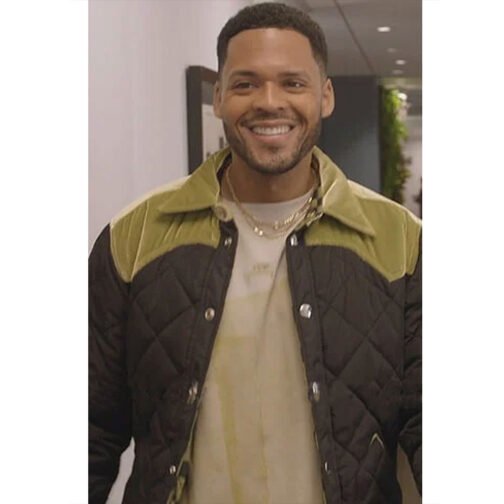 Michael Evans Behling All American Quilted Black Jacket - Image 2