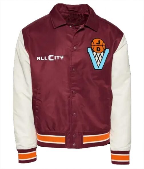 Varsity All City Basketball Maroon and White Jacket
