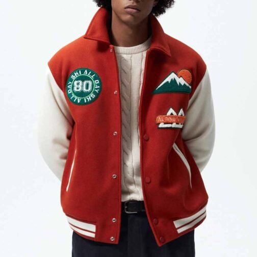 All Day Ski 80 Varsity Jacket - Image 3