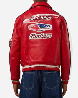 All Star Red Leather Jacket