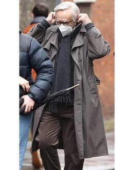 Jonathan Pryce All The Old Knives Grey Cotton Coat