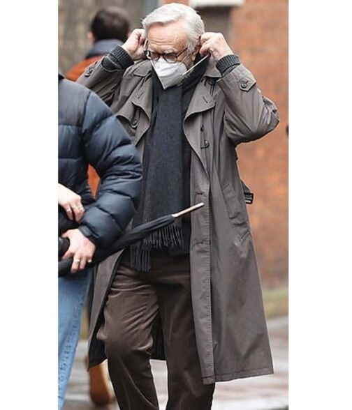 Jonathan Pryce All The Old Knives Grey Cotton Coat - Image 2